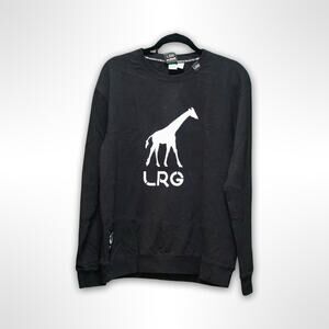 LRG Black Crewneck Sweater - Men's Medium - Excellent